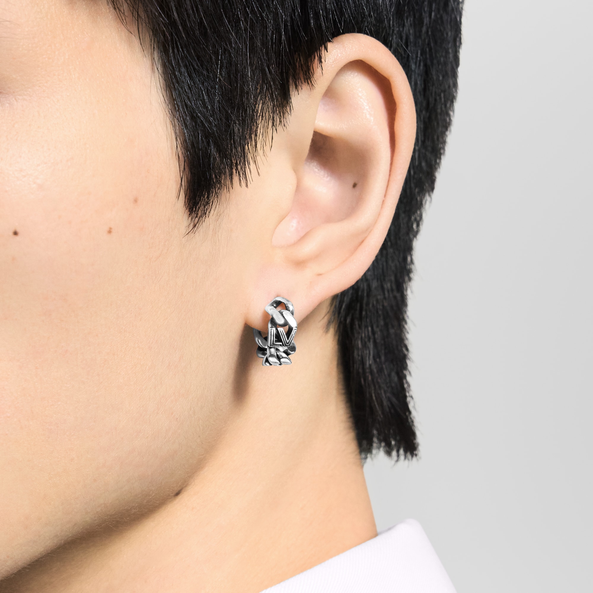 ヴィトン　ピアス　メンズ　片耳 国内発送】Louis Vuitton チェーン ピアス クラブ 片耳用 (Louis